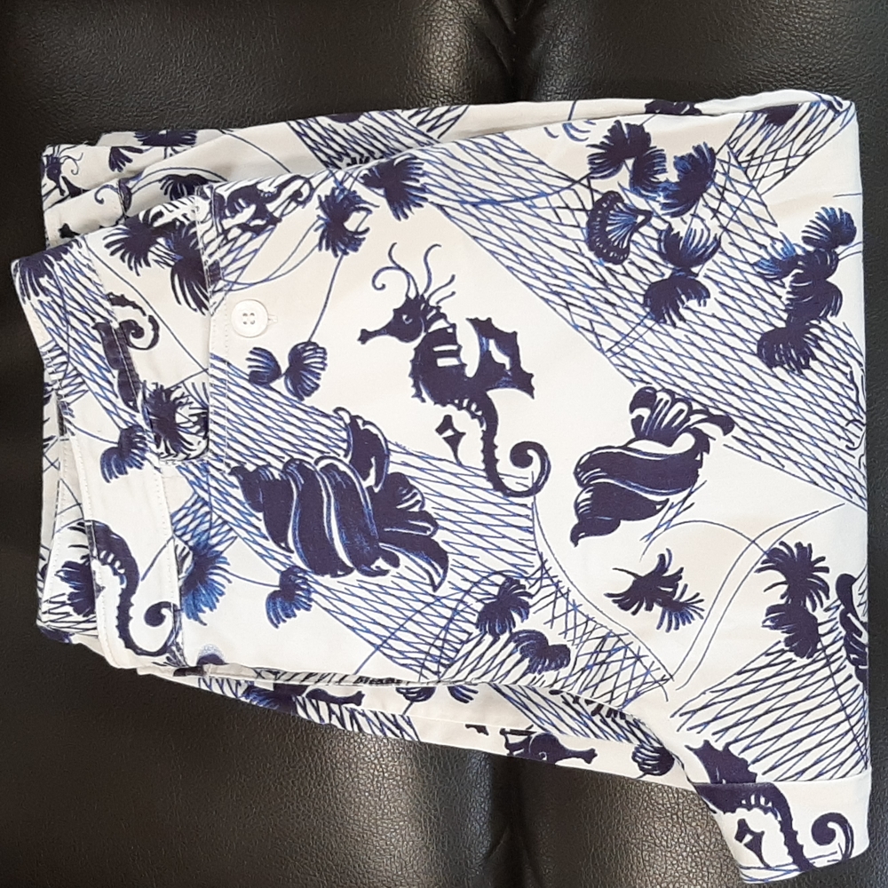 Chico's Ocean Theme Capri Size 0.5